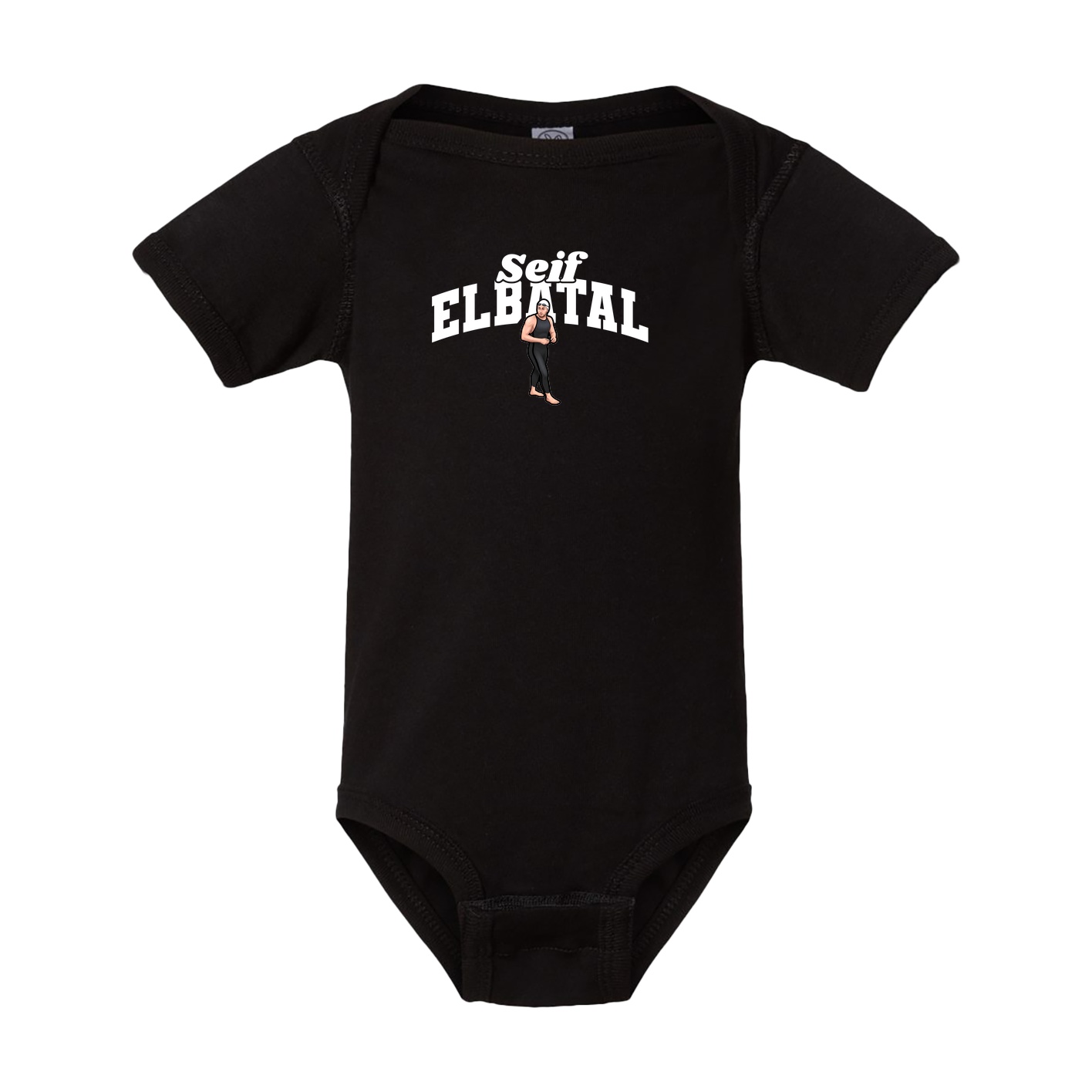 Baby Onesie — Signature Arch in Black