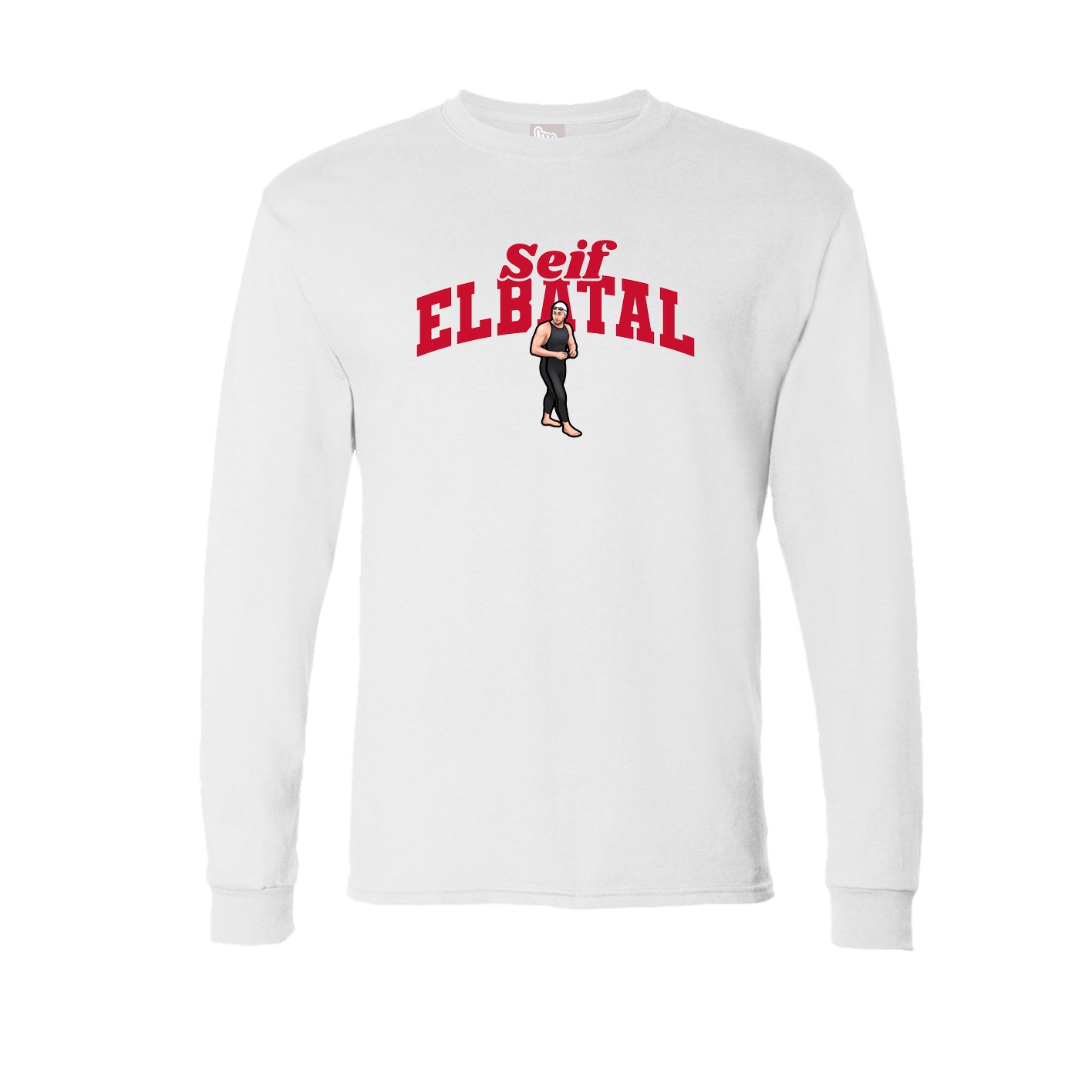 Long Sleeve Tee — Signature Arch in White