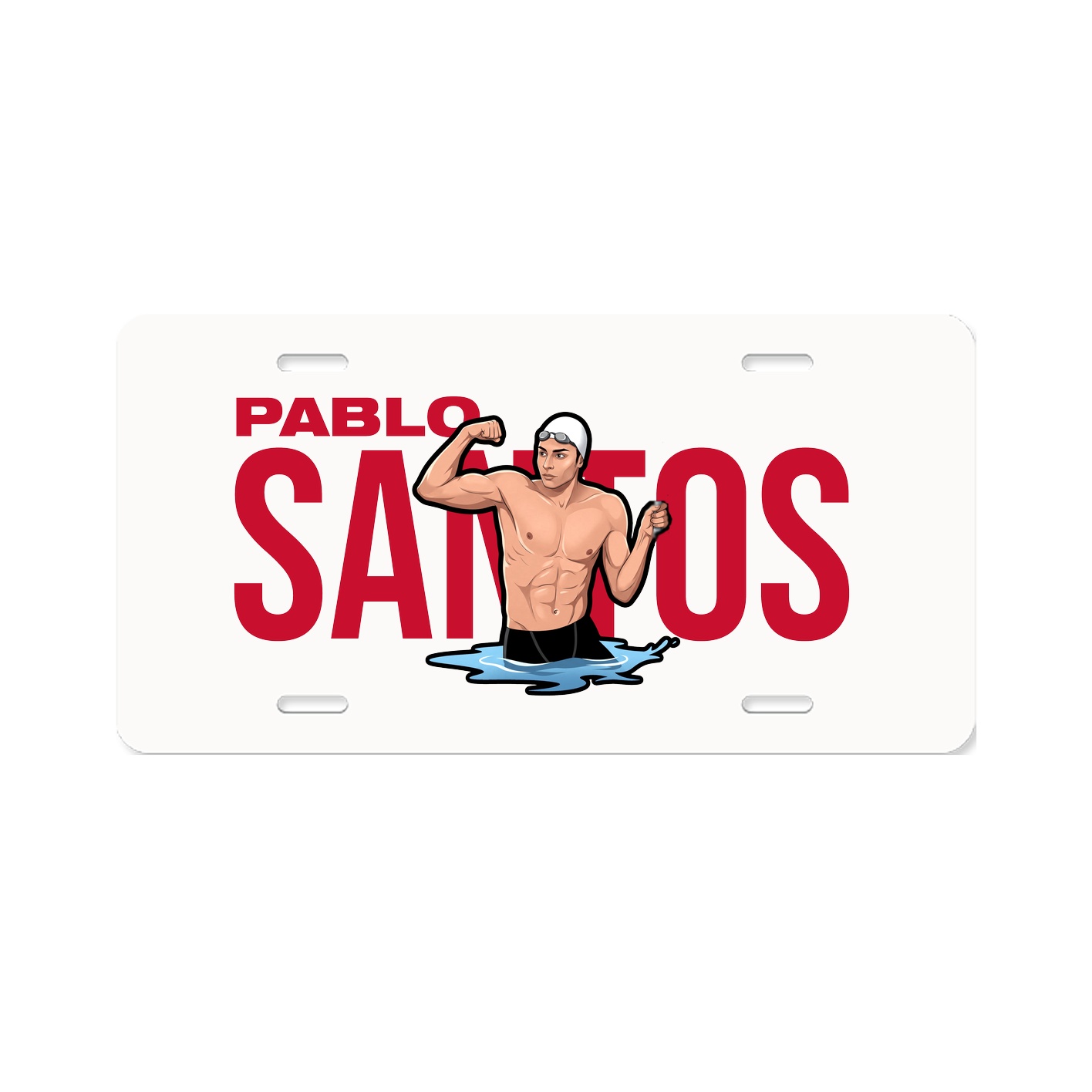 License Plate — Player Name in Classic