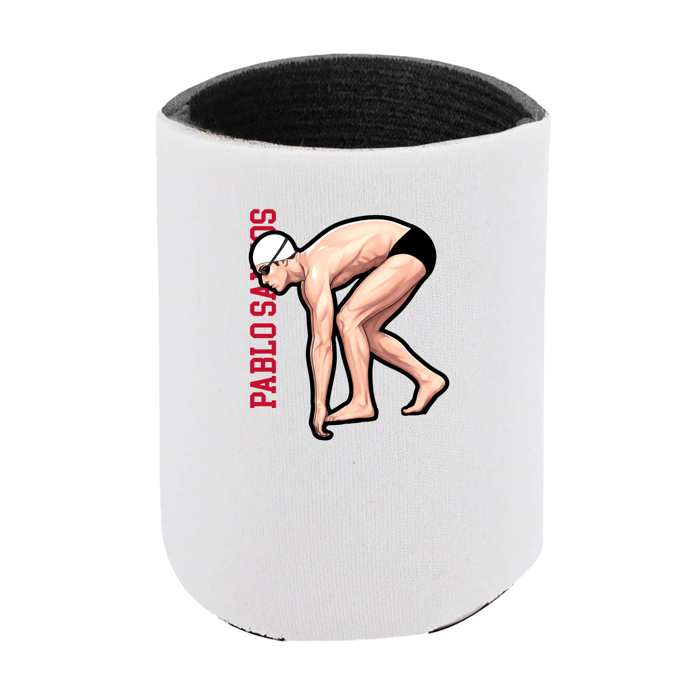 Can Holder — Name Vertical in White