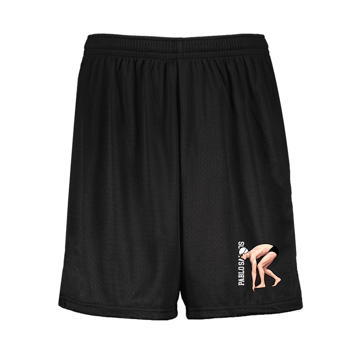 Shorts — Name Vertical in Black