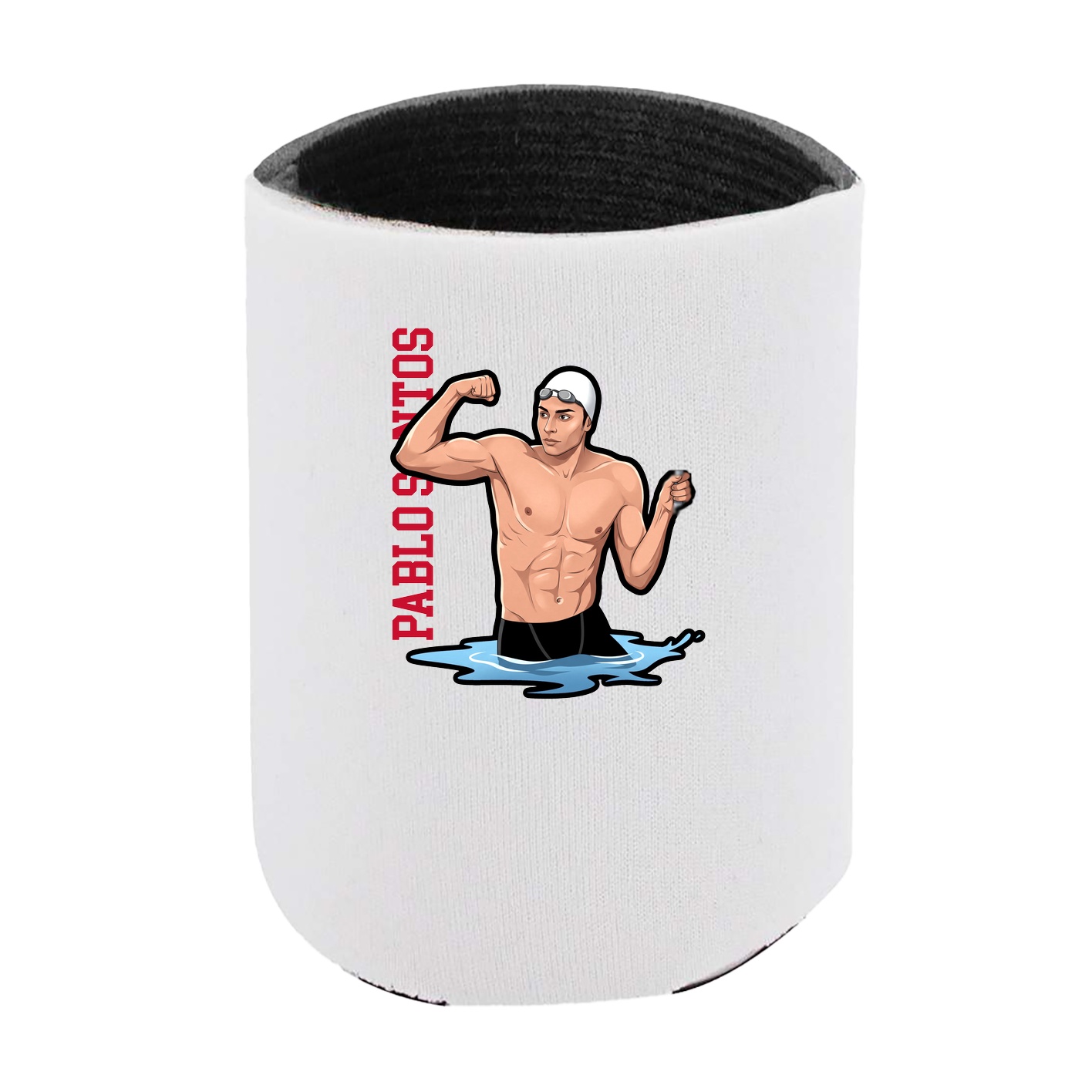 Can Holder — Name Vertical in White