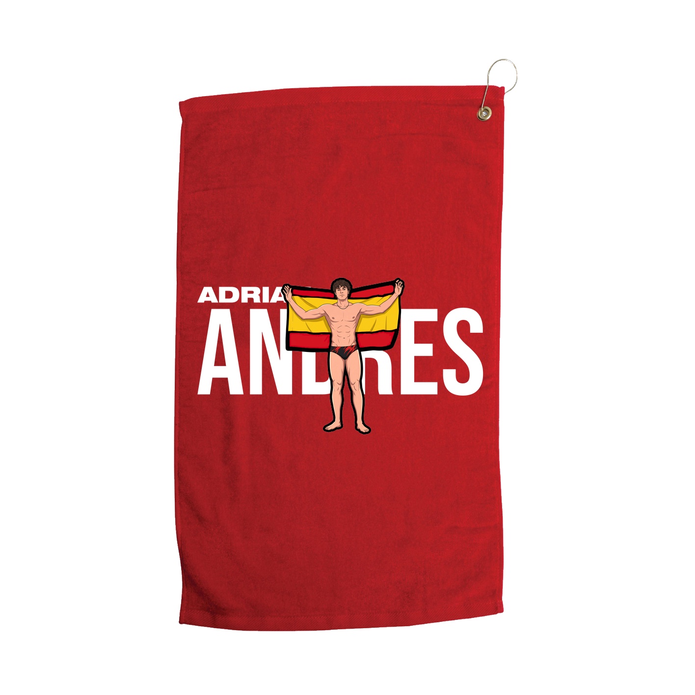 Golf Towel — Player Name in Red