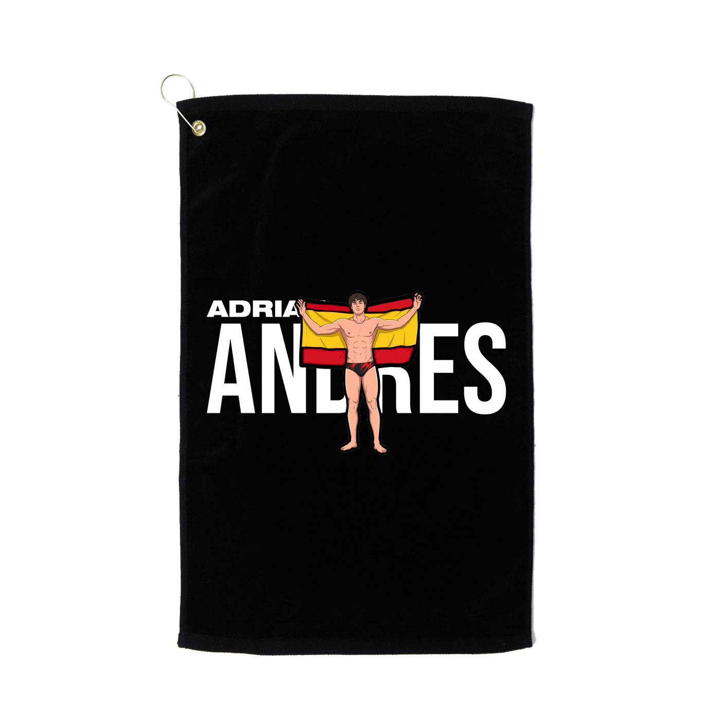 Golf Towel — Player Name in Black