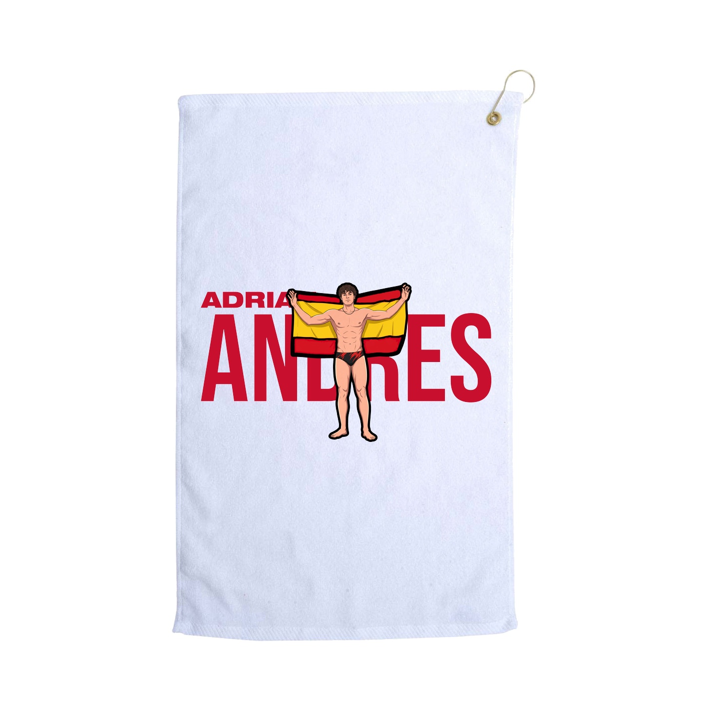 Golf Towel — Player Name in White