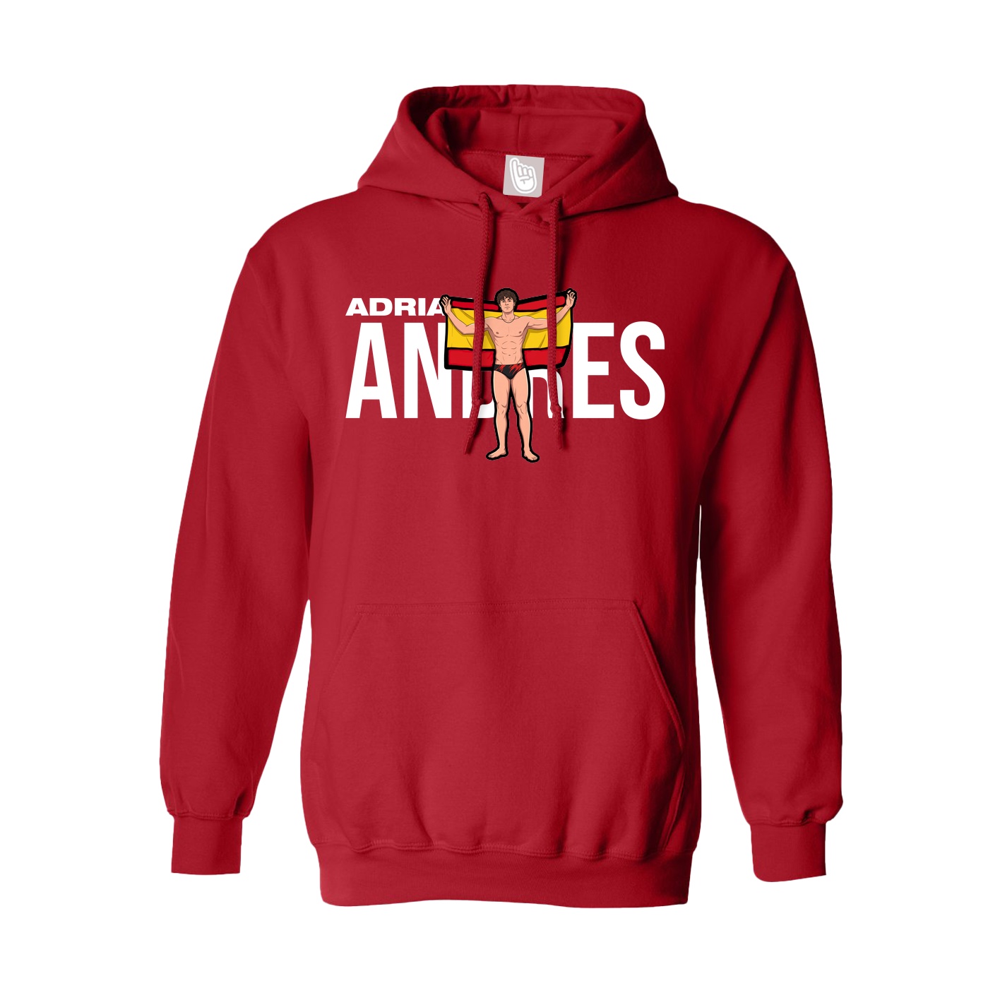 Hoodie — Player Name in Red