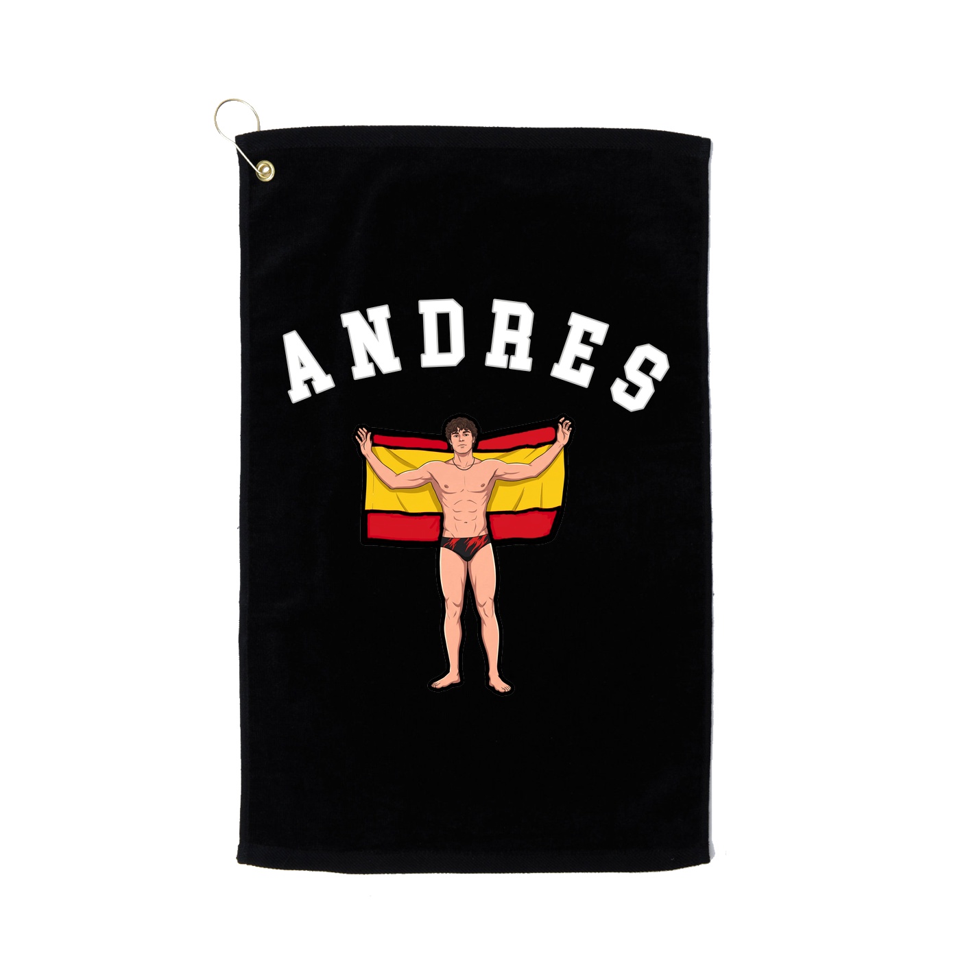 Golf Towel — Shirsey Arch in Black