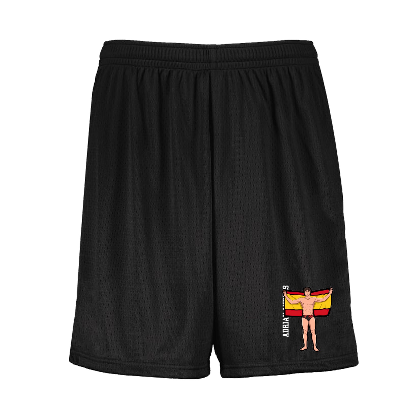 Shorts — Name Vertical in Black