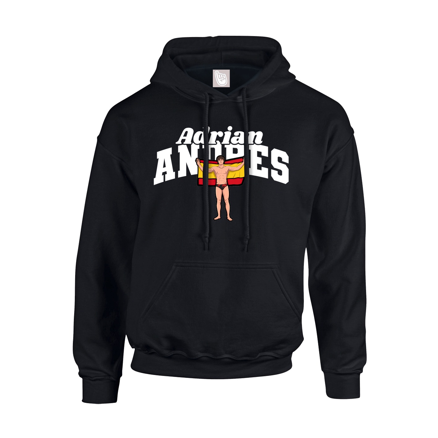 Hoodie — Signature Arch in Black