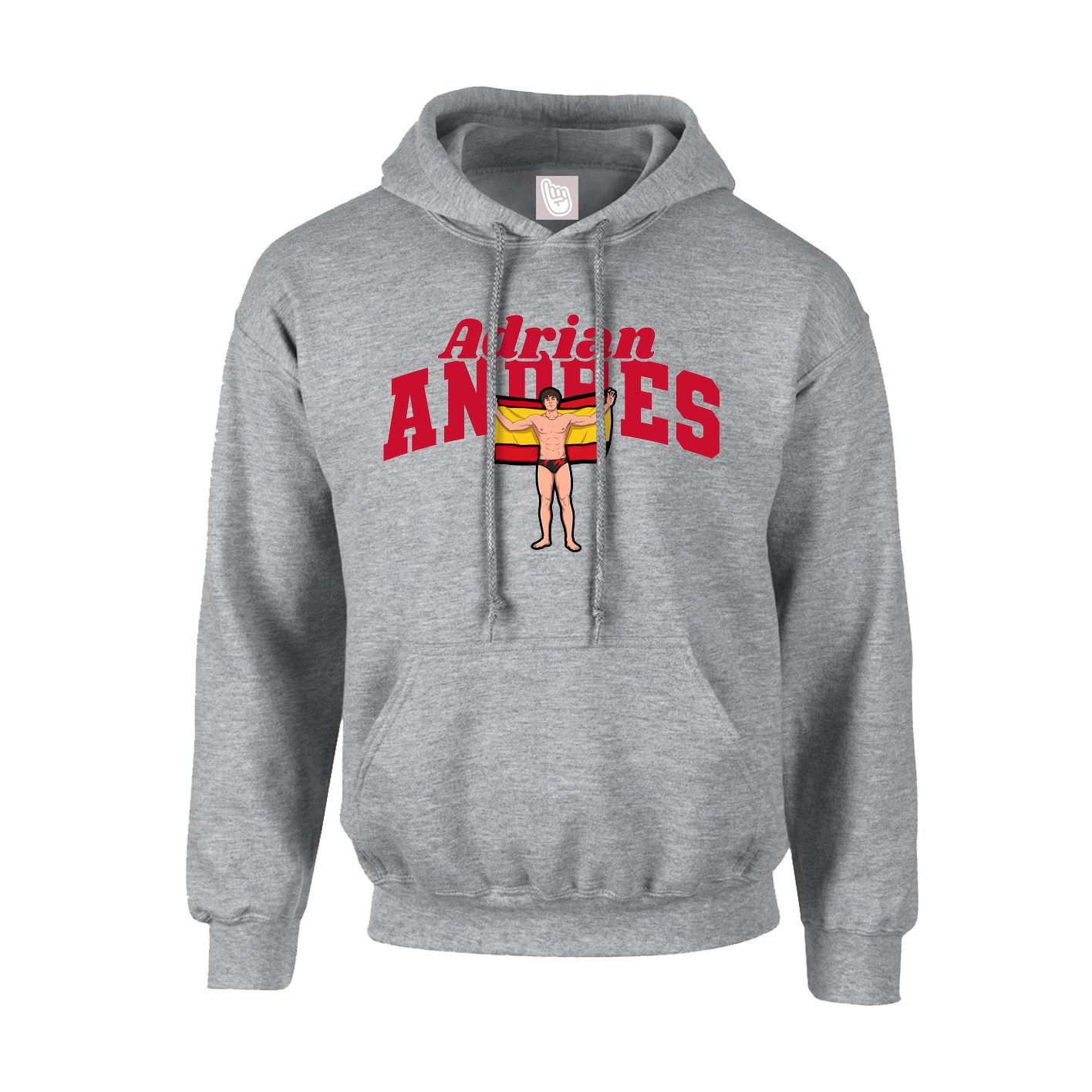 Hoodie — Signature Arch in Grey