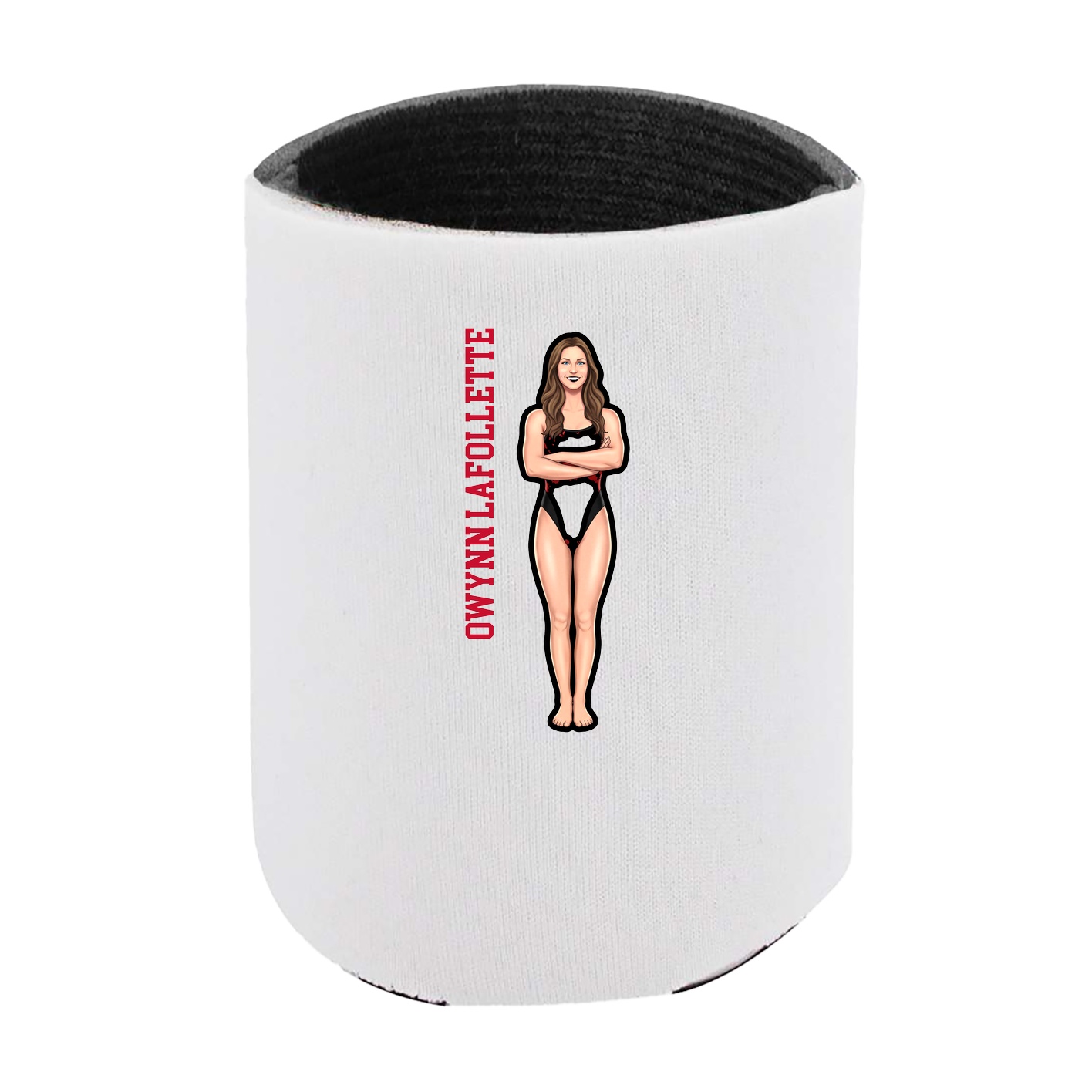 Can Holder — Name Vertical in White