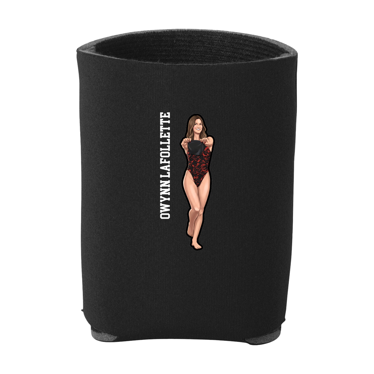 Can Holder — Name Vertical in Black