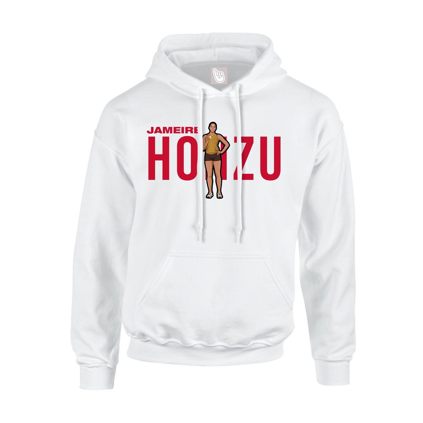 Youth Hoodie — Player Name in White