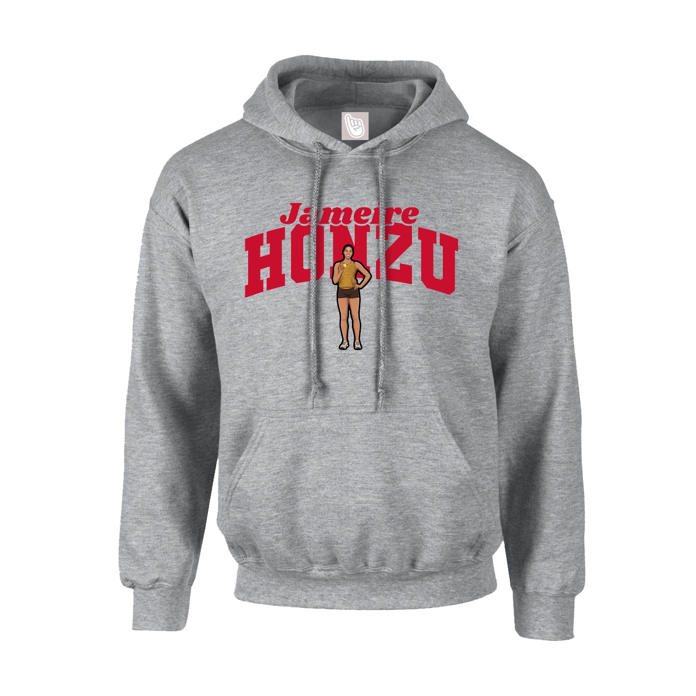Hoodie — Signature Arch in Grey