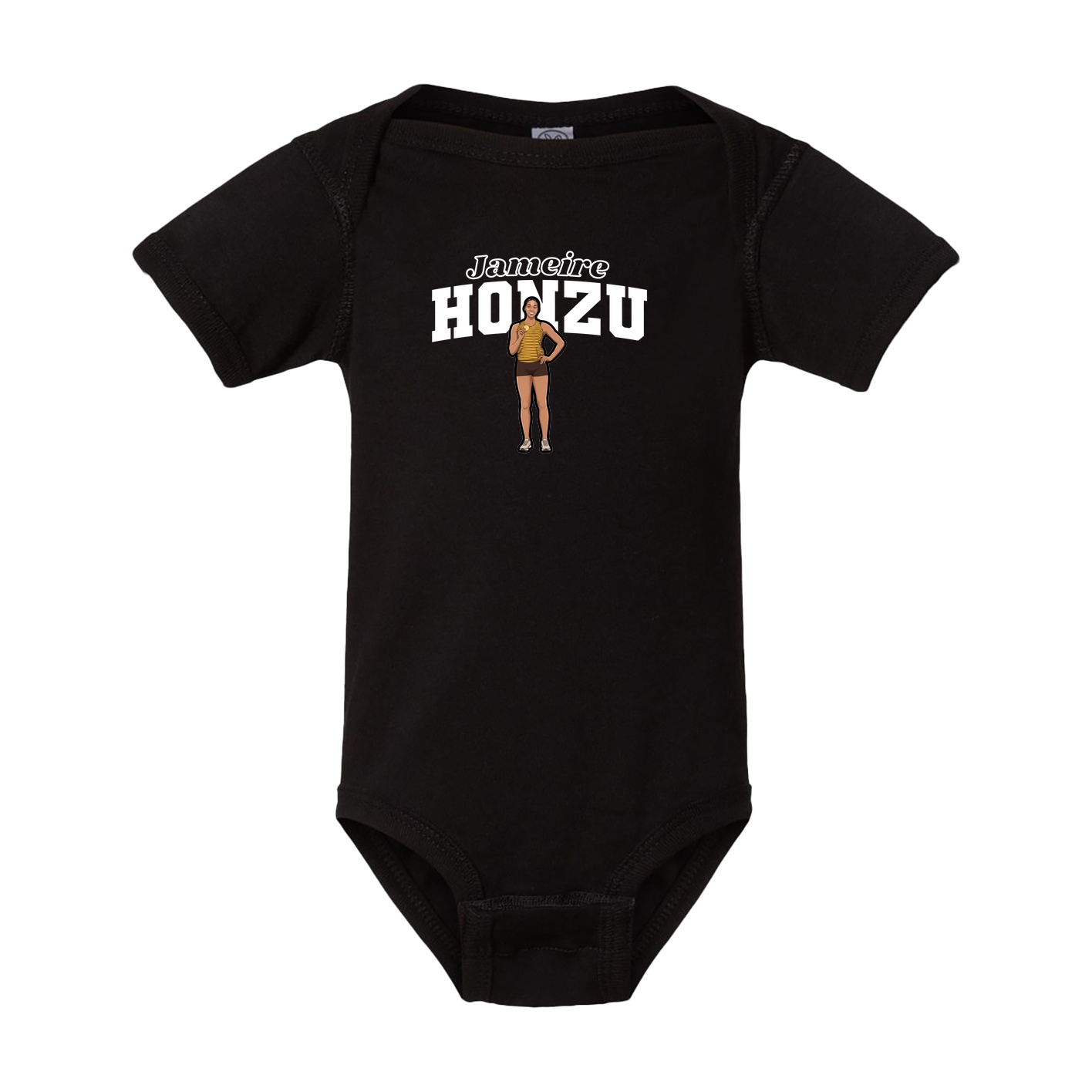Baby Onesie — Name Arch in Black