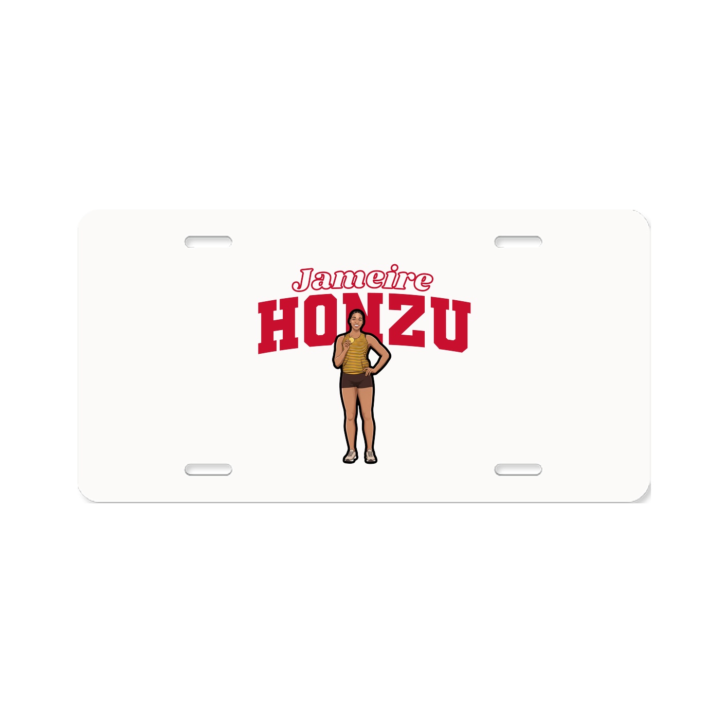License Plate — Name Arch in Classic