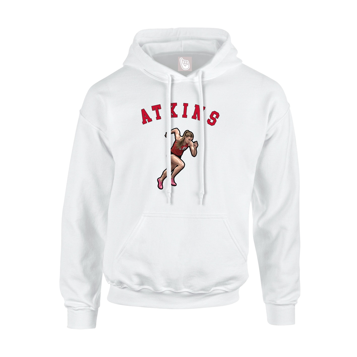 Youth Hoodie — Shirsey Arch in White