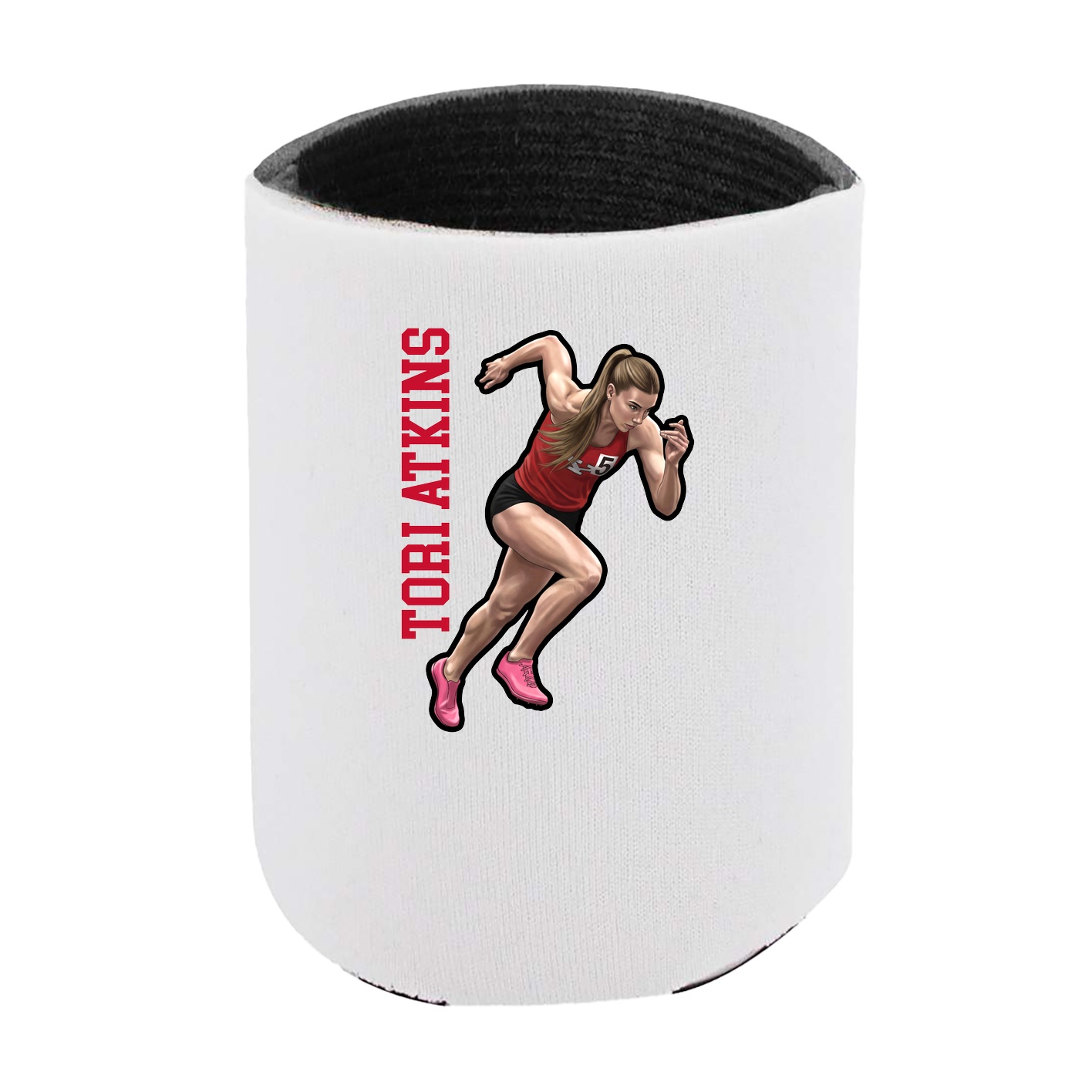 Can Holder — Name Vertical in White