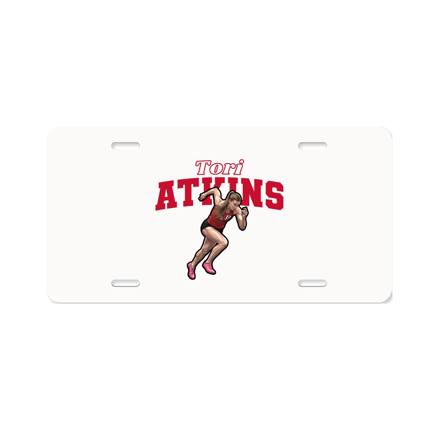 License Plate — Name Arch in Classic