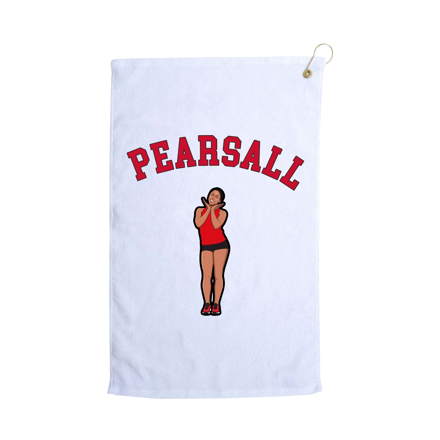 Golf Towel — Shirsey Arch in White