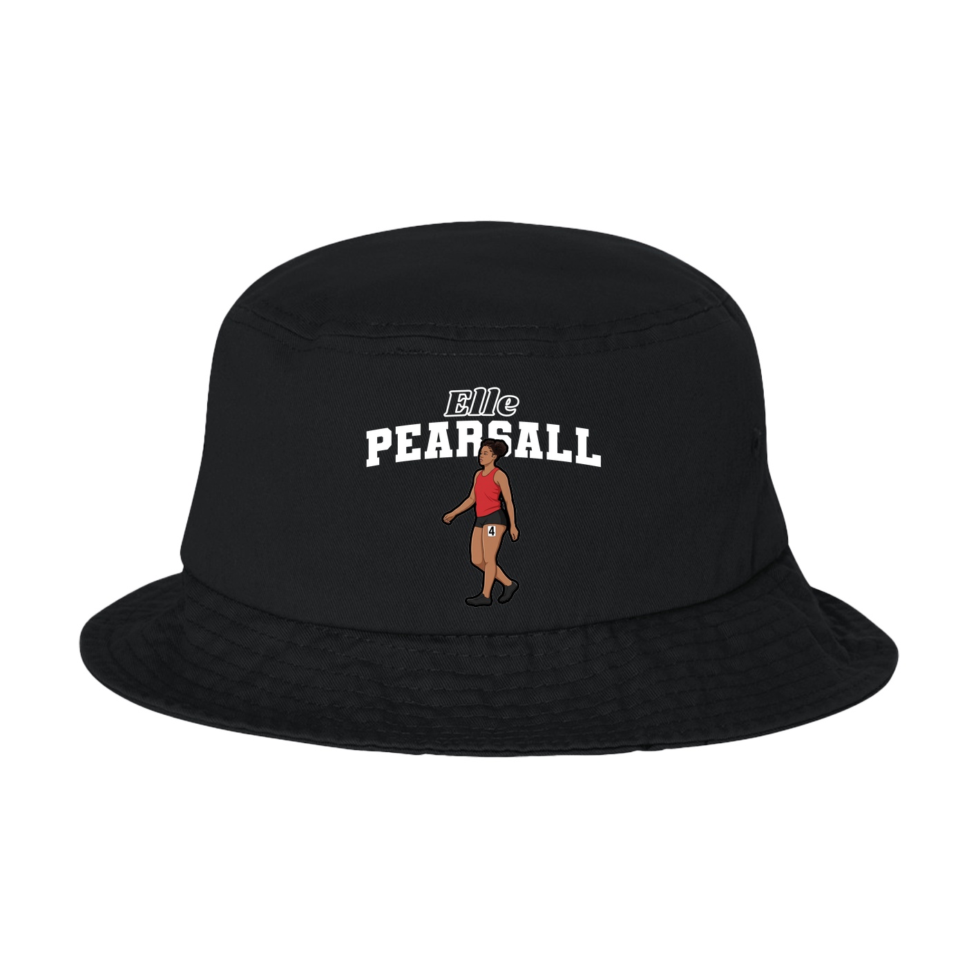 Bucket Cap — Name Arch in Black