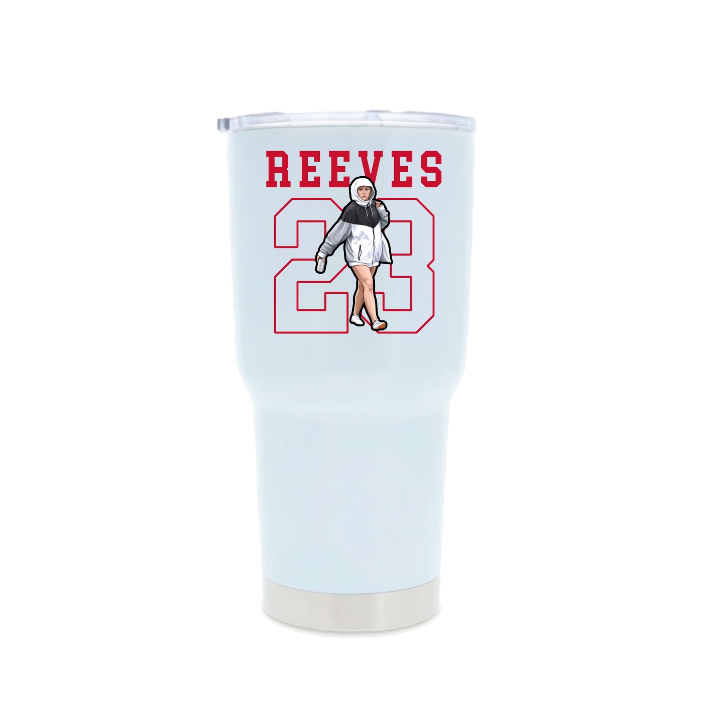 30oz Stainless Steel Tumbler — Shirsey in White