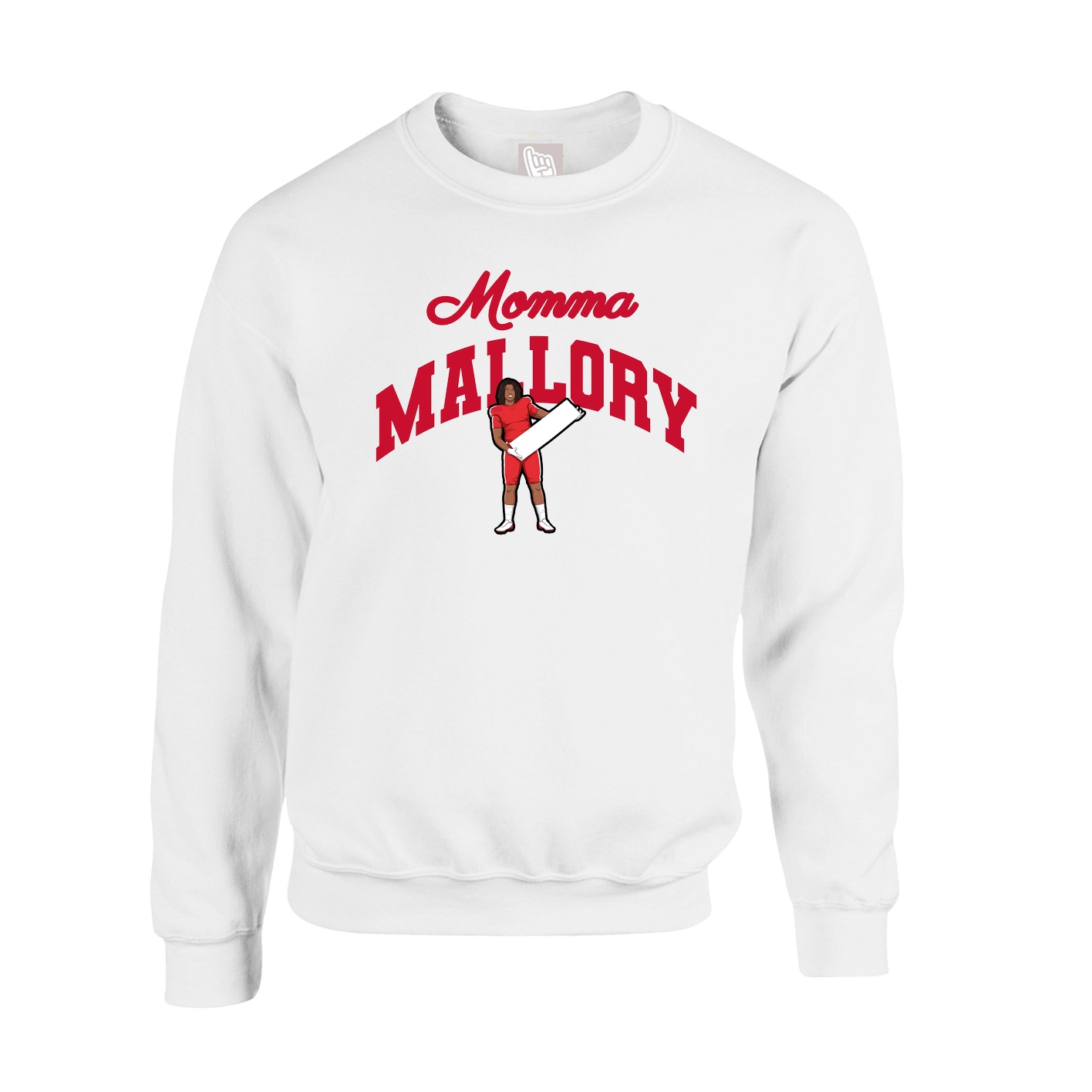 Fleece Crew — Mothers Day Arch in White