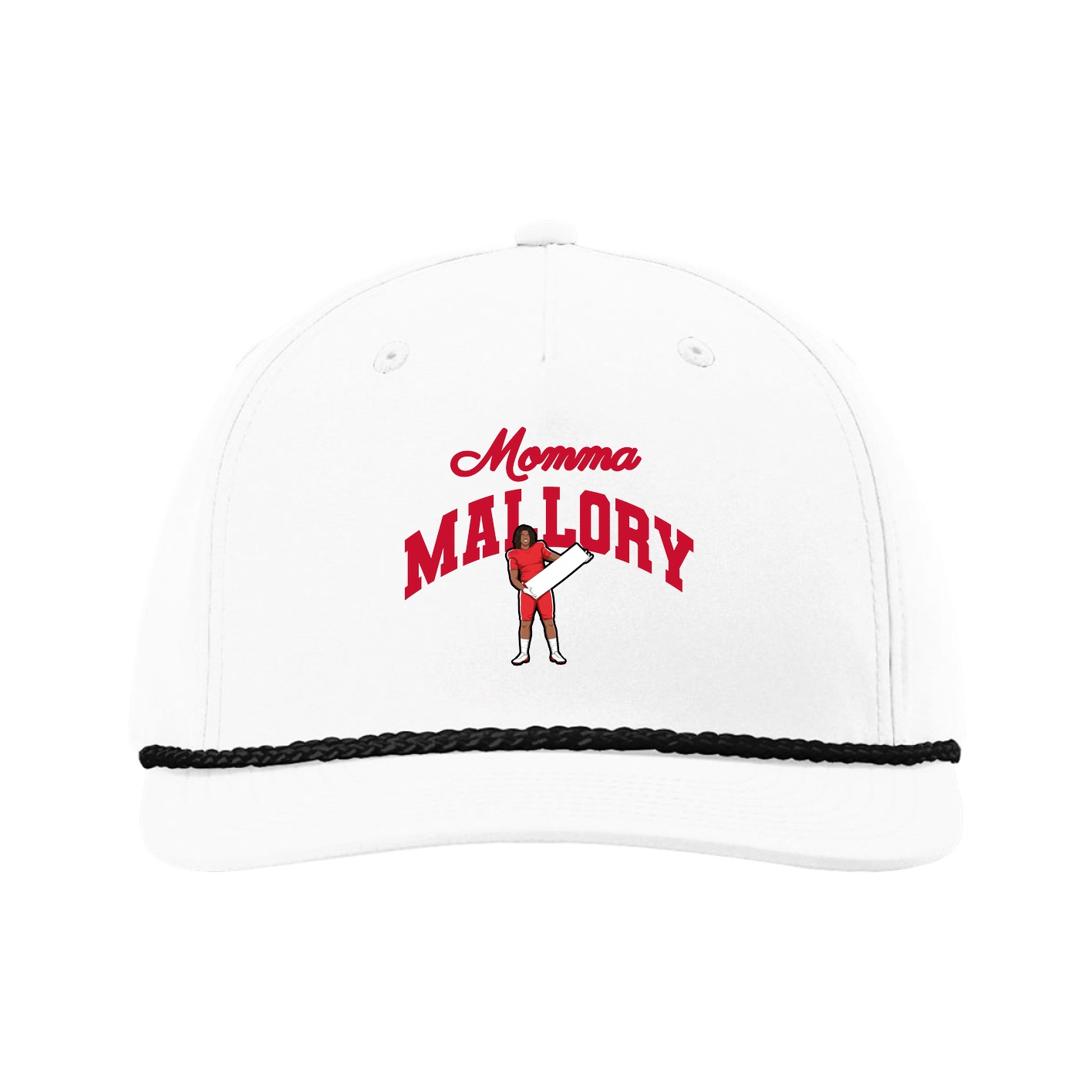 Five-Panel Classic Rope Cap — Mothers Day Arch in White
