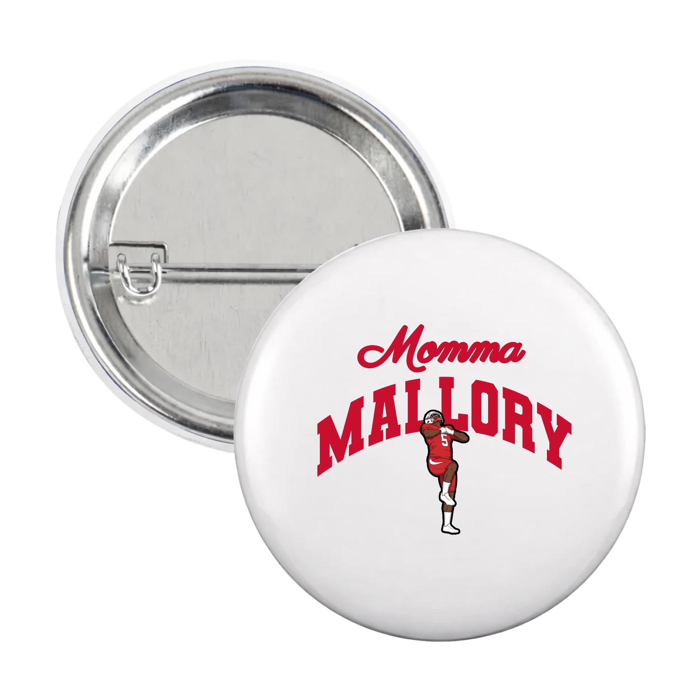 Game Day Button — Mothers Day Arch in White