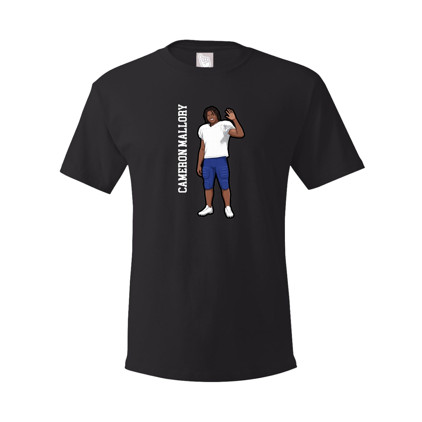 Tee — Name Vertical in Black