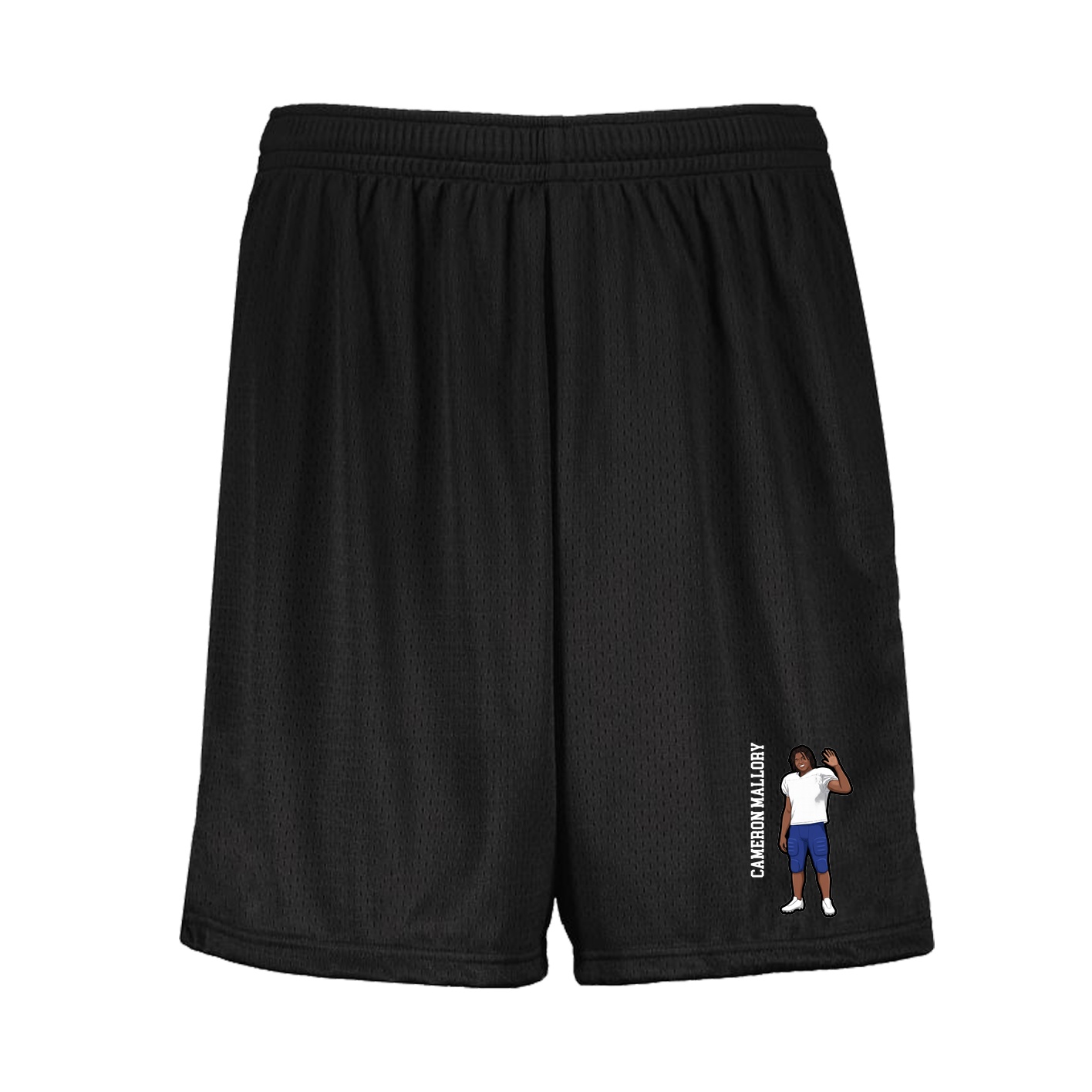 Shorts — Name Vertical in Black