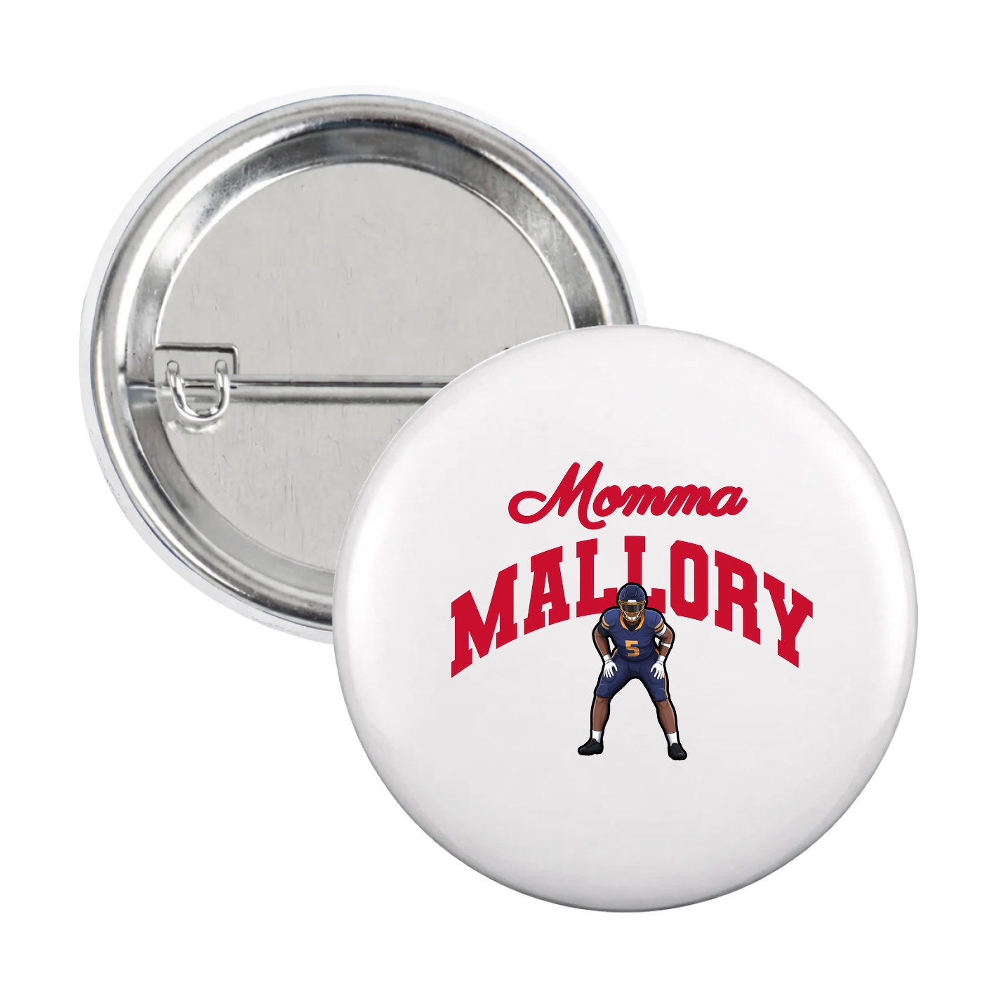 Game Day Button — Mothers Day Arch in White