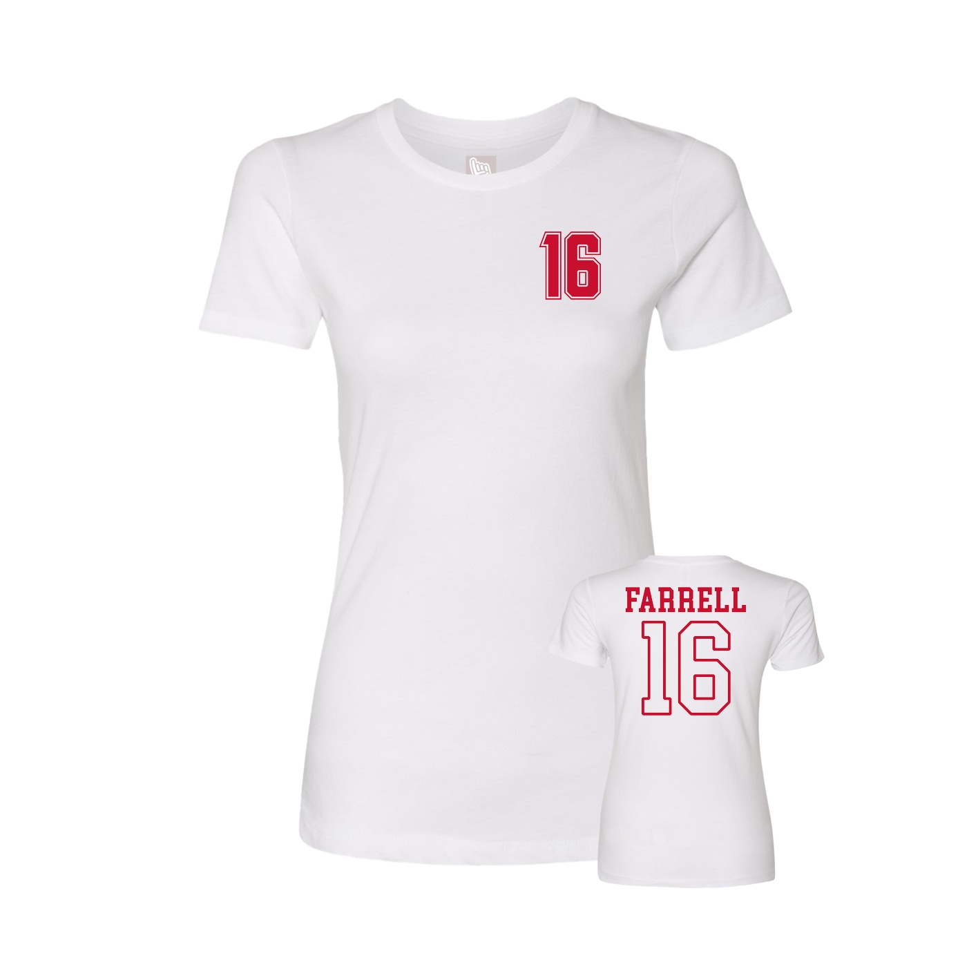 Womens Tee — Chest Back in White