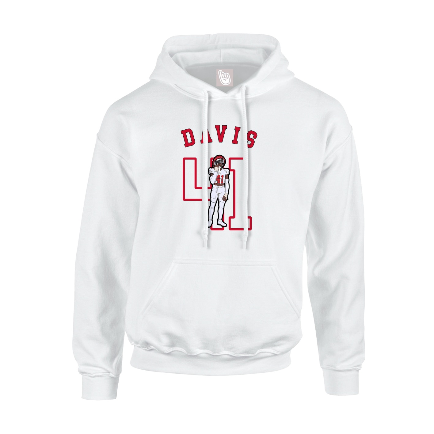 Hoodie — Shirsey Arch in White