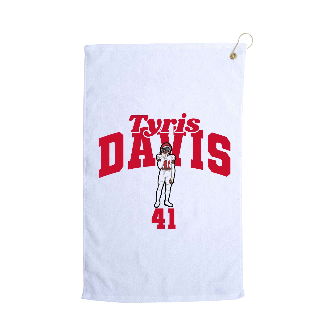 Golf Towel — Signature Arch in White
