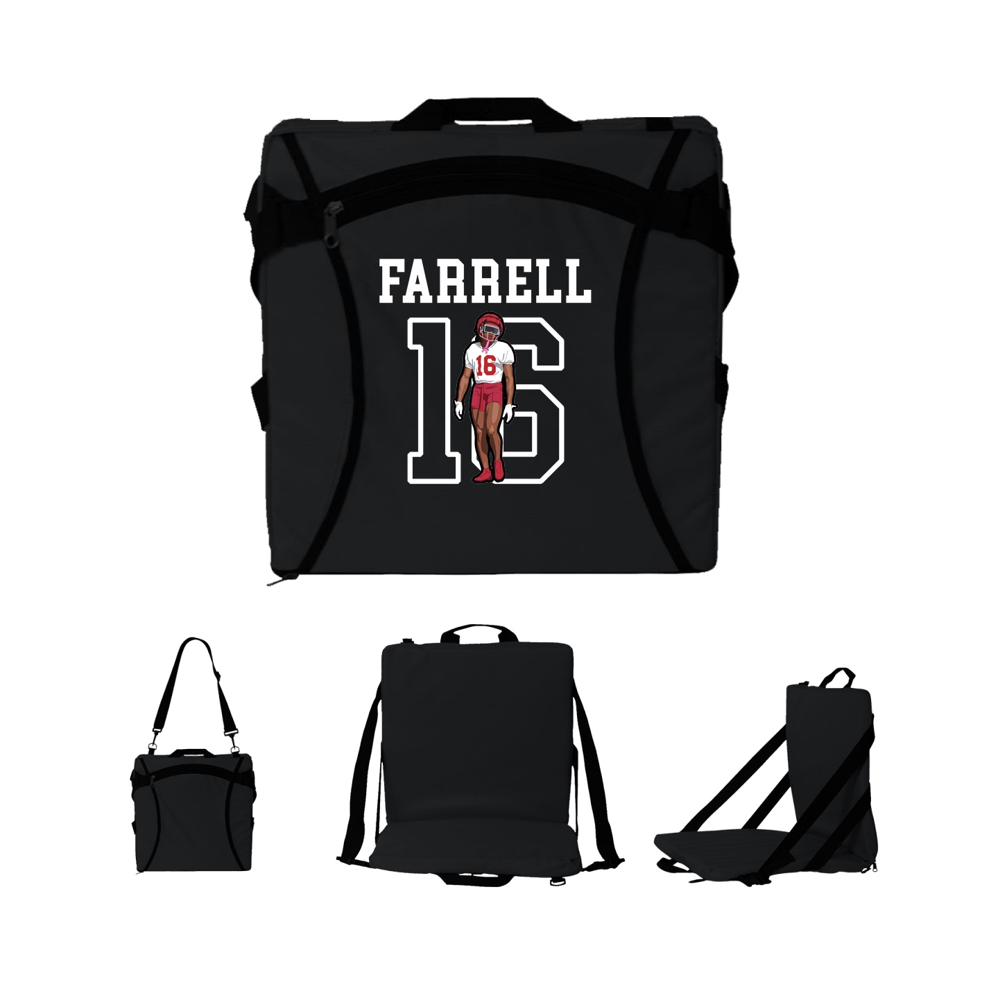 Folding Stadium Seat — Shirsey in Black