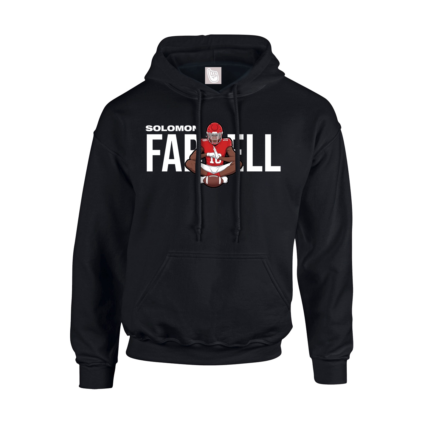 Youth Hoodie — Player Name in Black