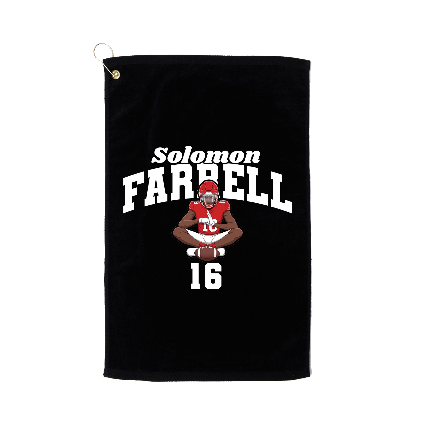 Golf Towel — Signature Arch in Black
