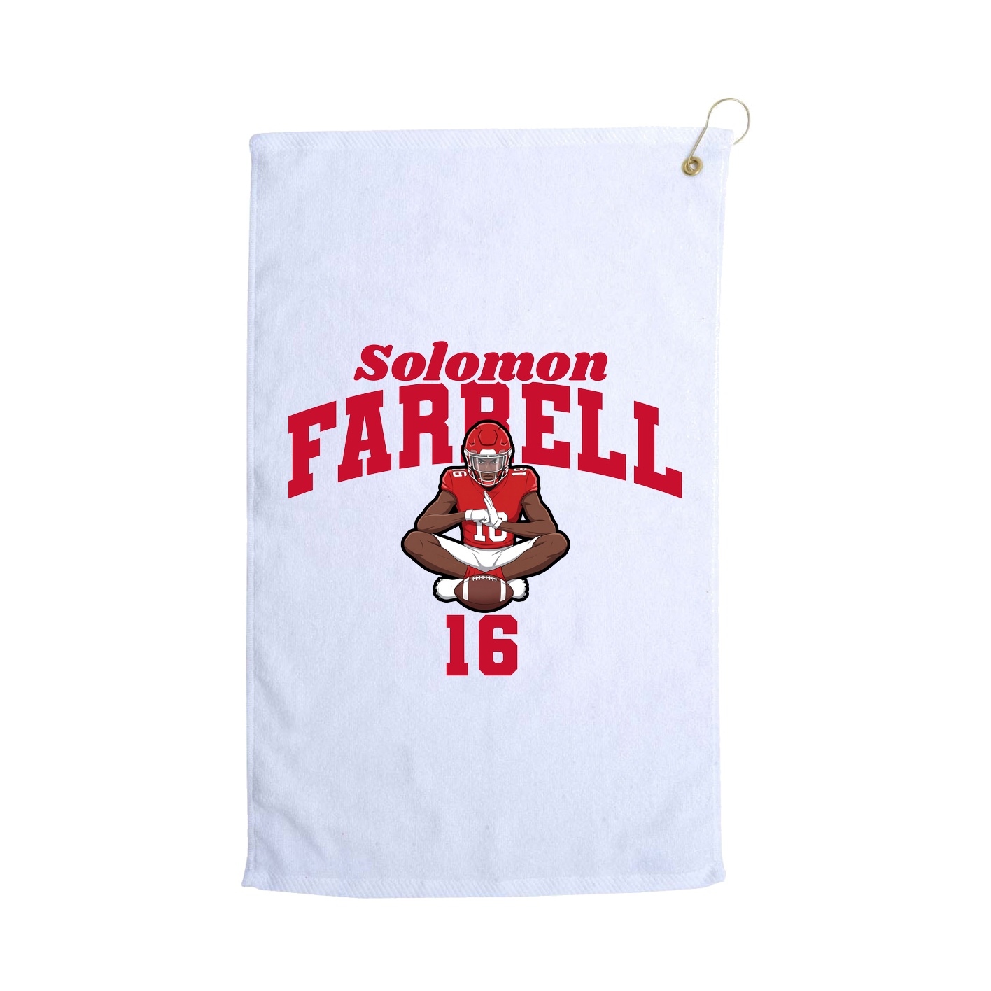 Golf Towel — Signature Arch in White