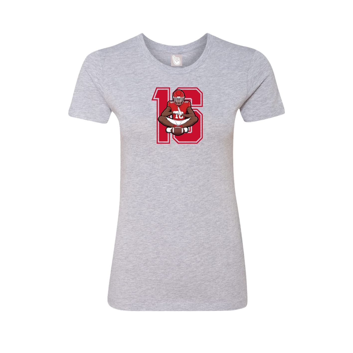 Womens Tee — Number in Grey