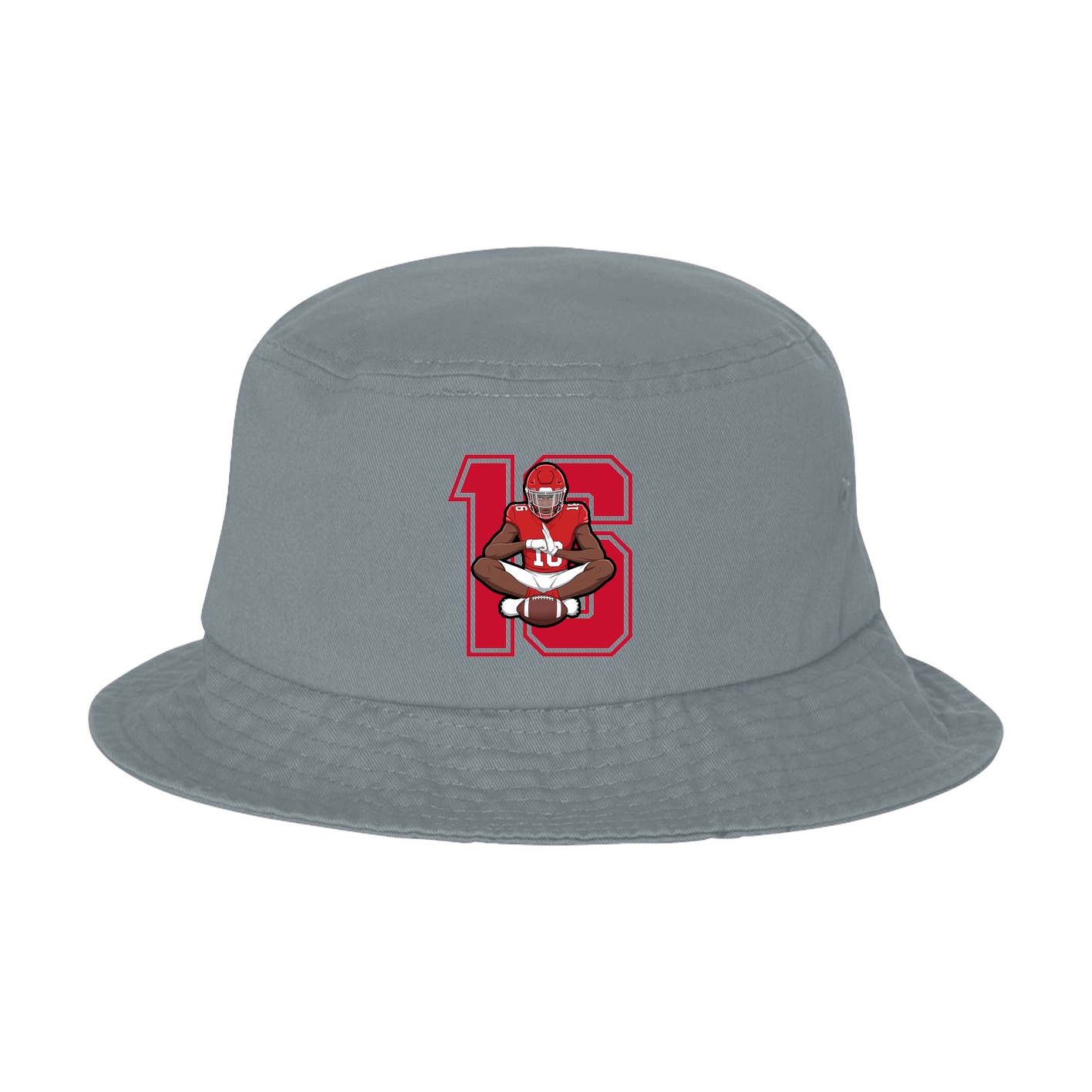 Bucket Cap — Number in Grey