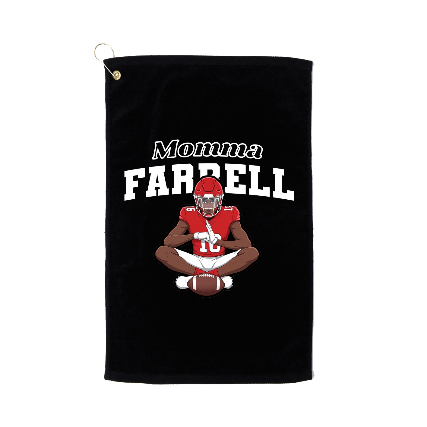 Golf Towel — Mothers Day Block in Black