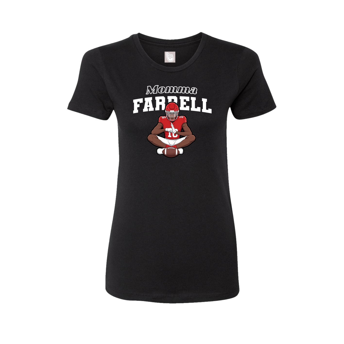 Womens Tee — Mothers Day Block in Black