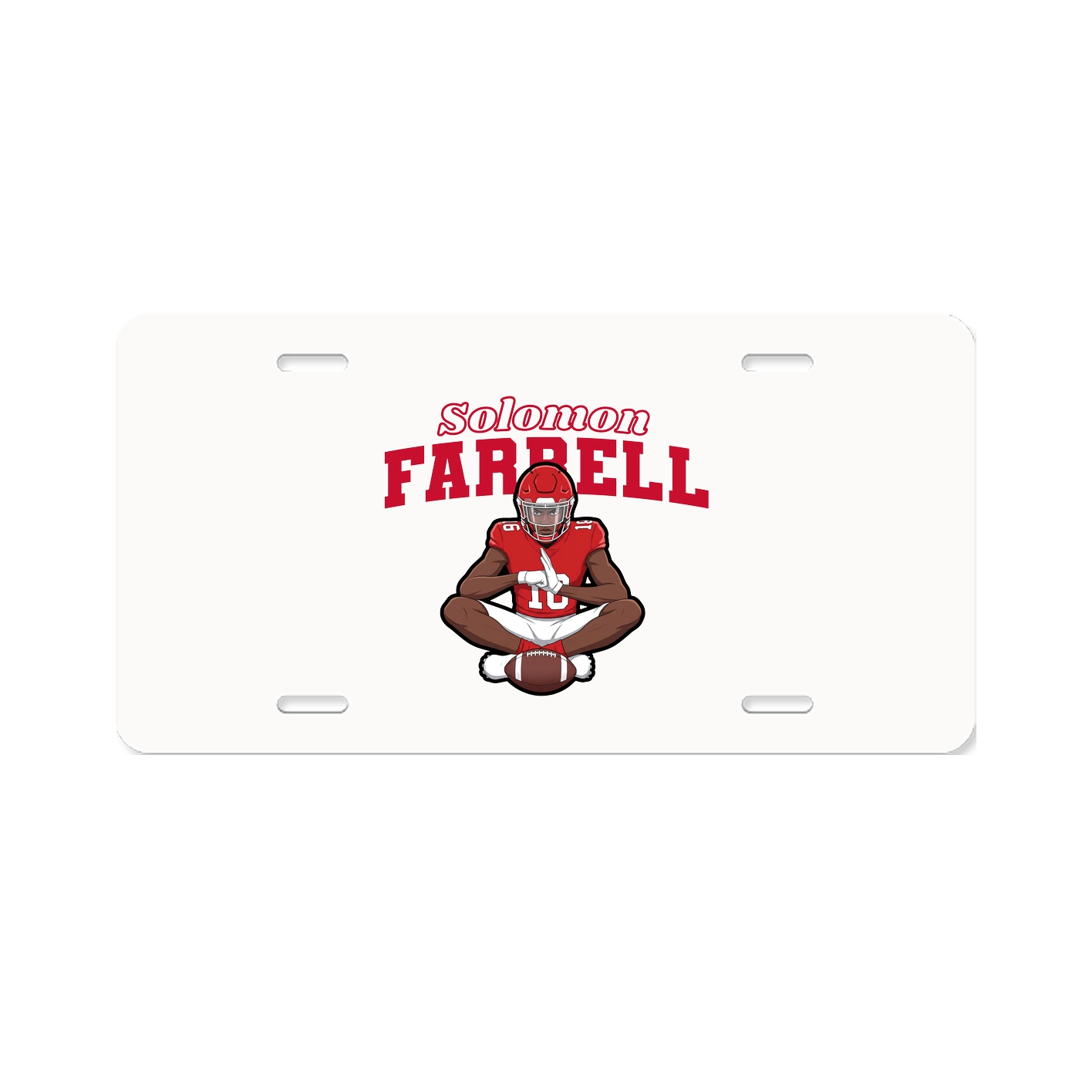 License Plate — Name Arch in Classic