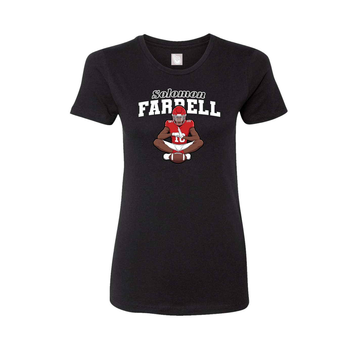Womens Tee — Name Arch in Black
