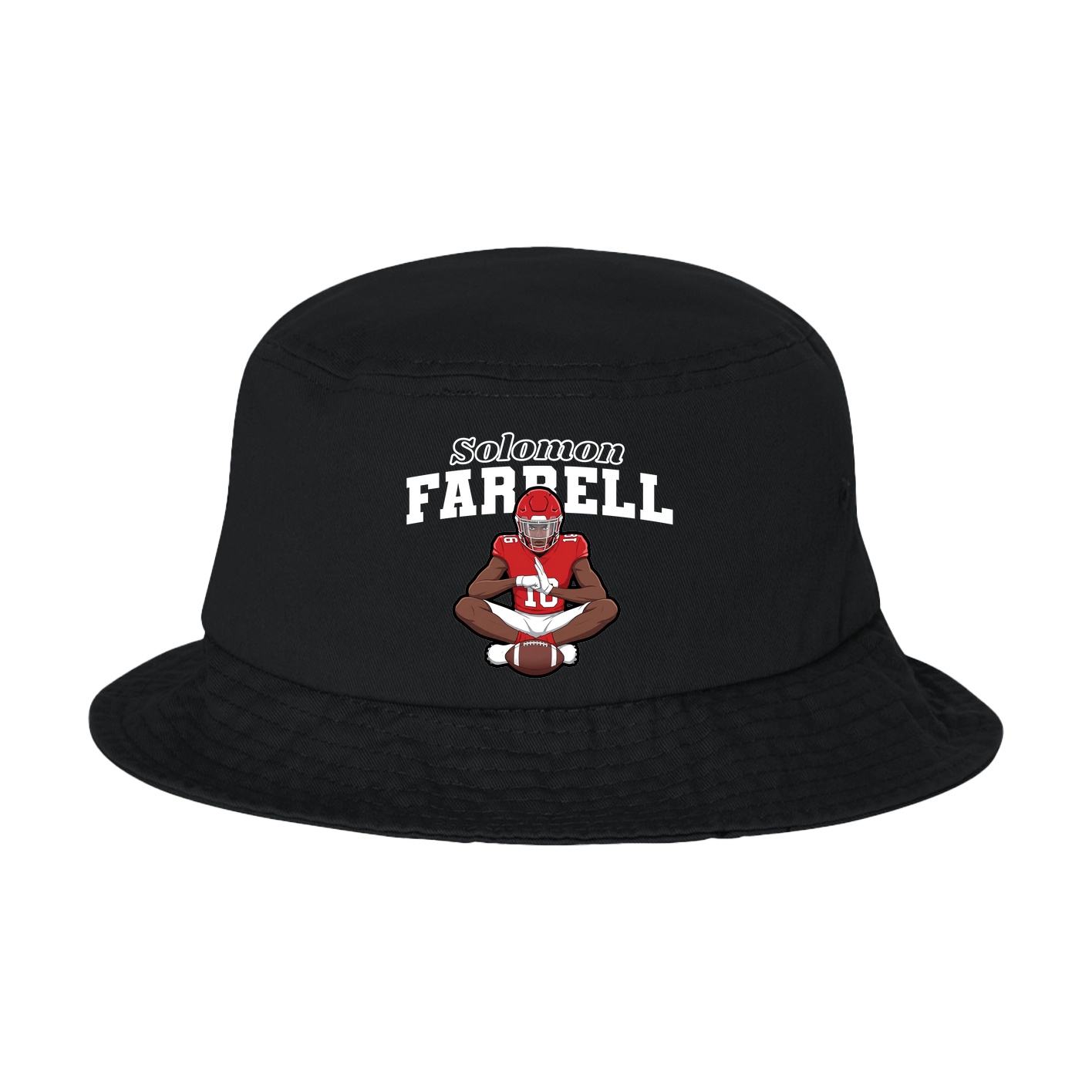 Bucket Cap — Name Arch in Black