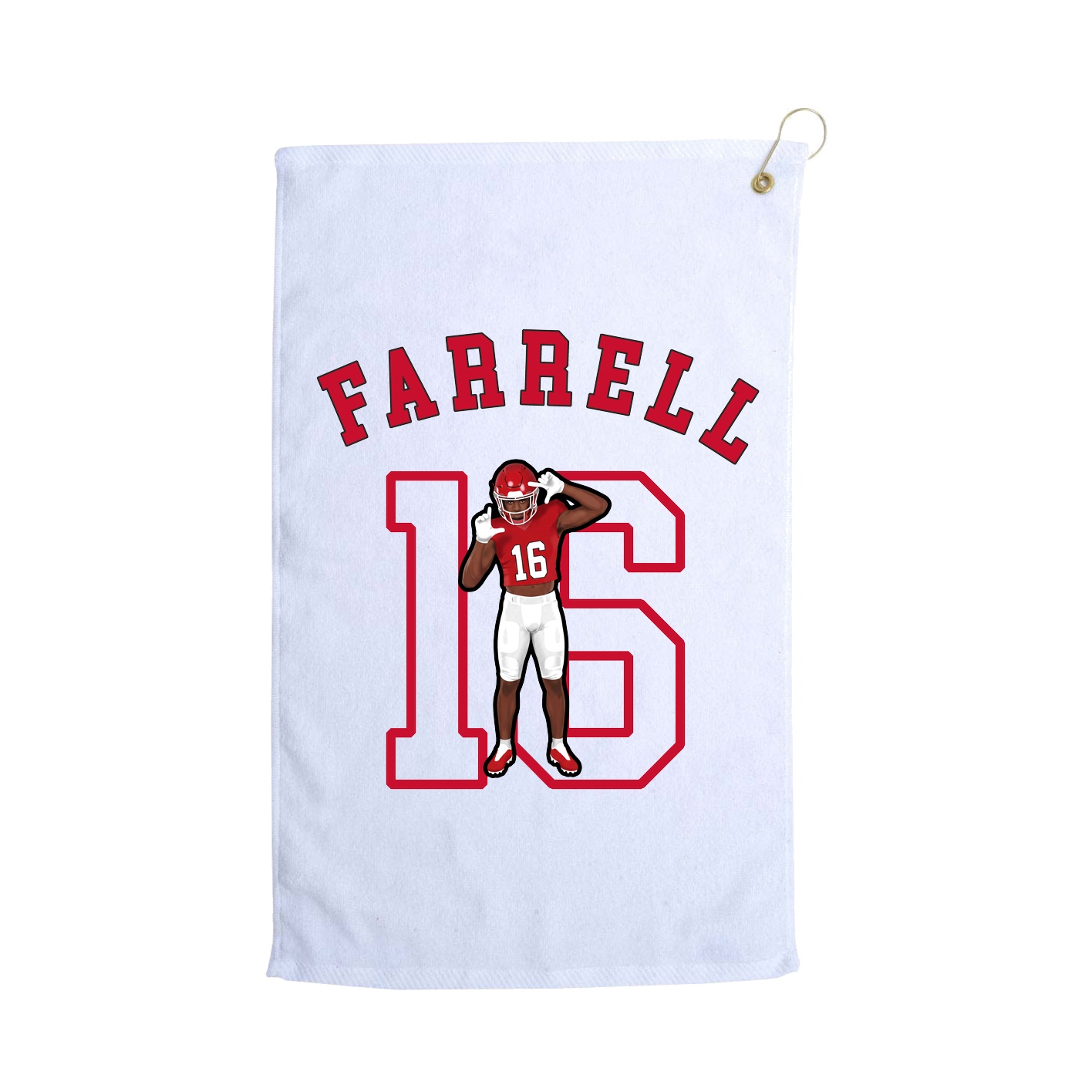Golf Towel — Shirsey Arch in White