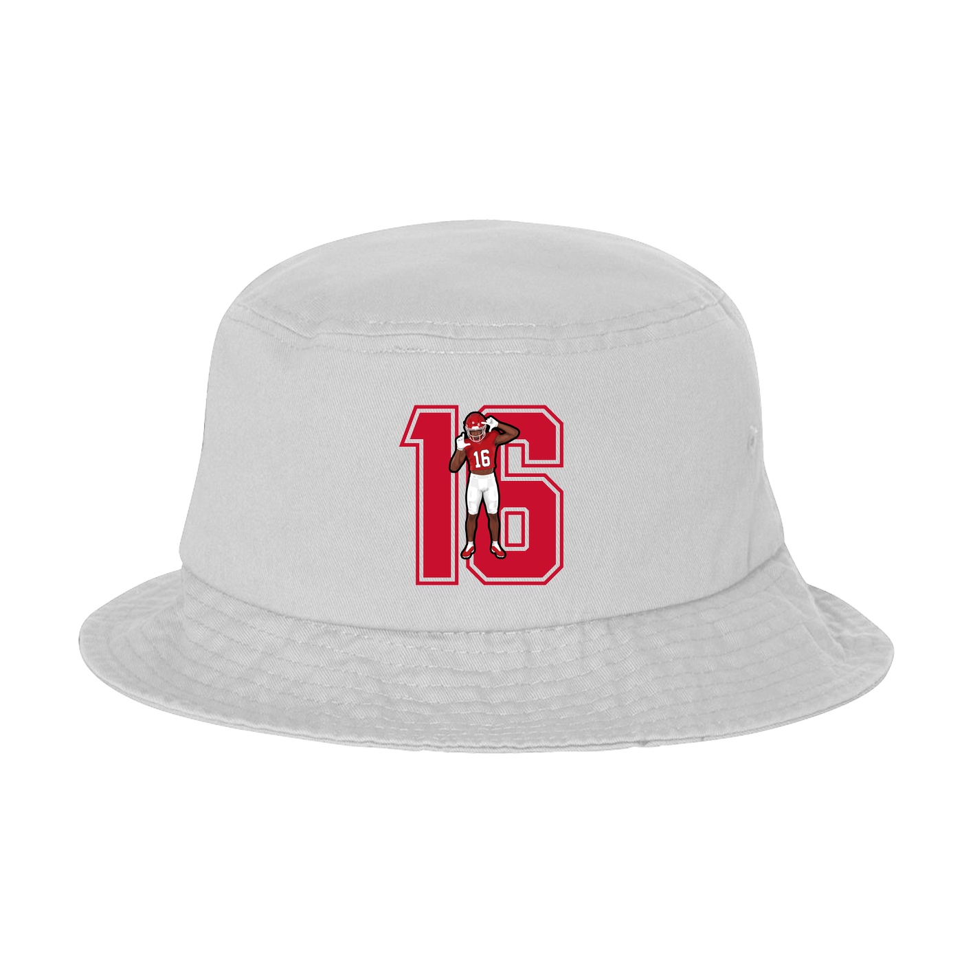 Bucket Cap — Number in White