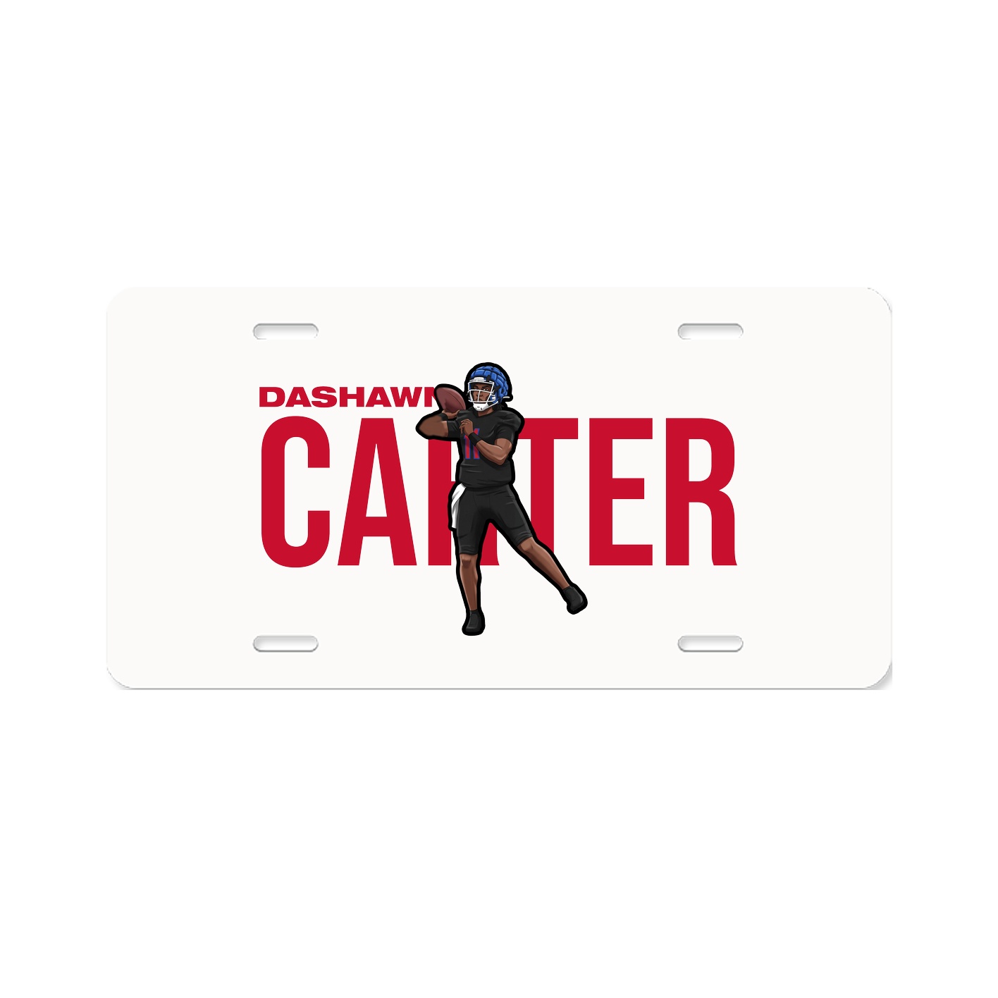 License Plate — Player Name in Classic