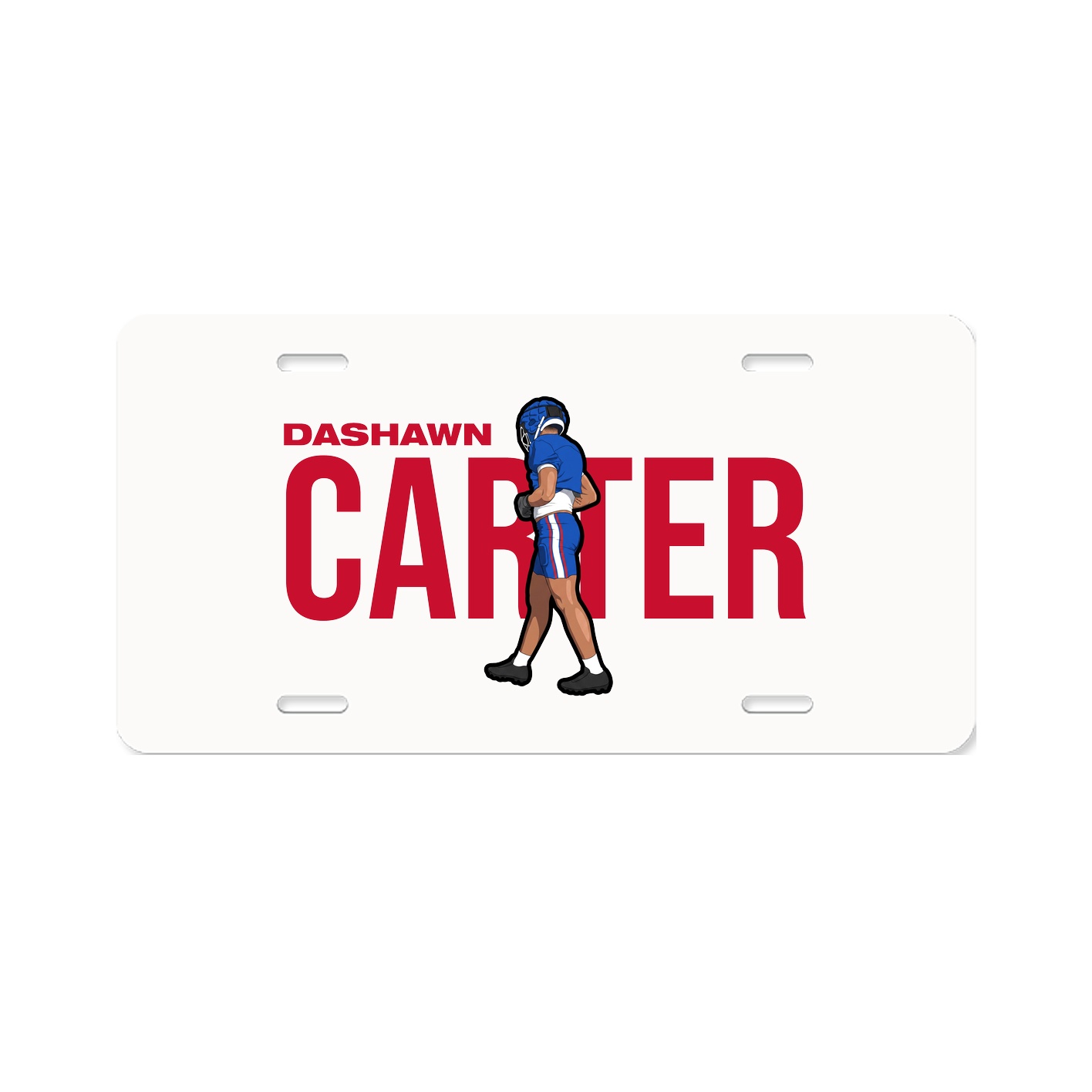License Plate — Player Name in Classic